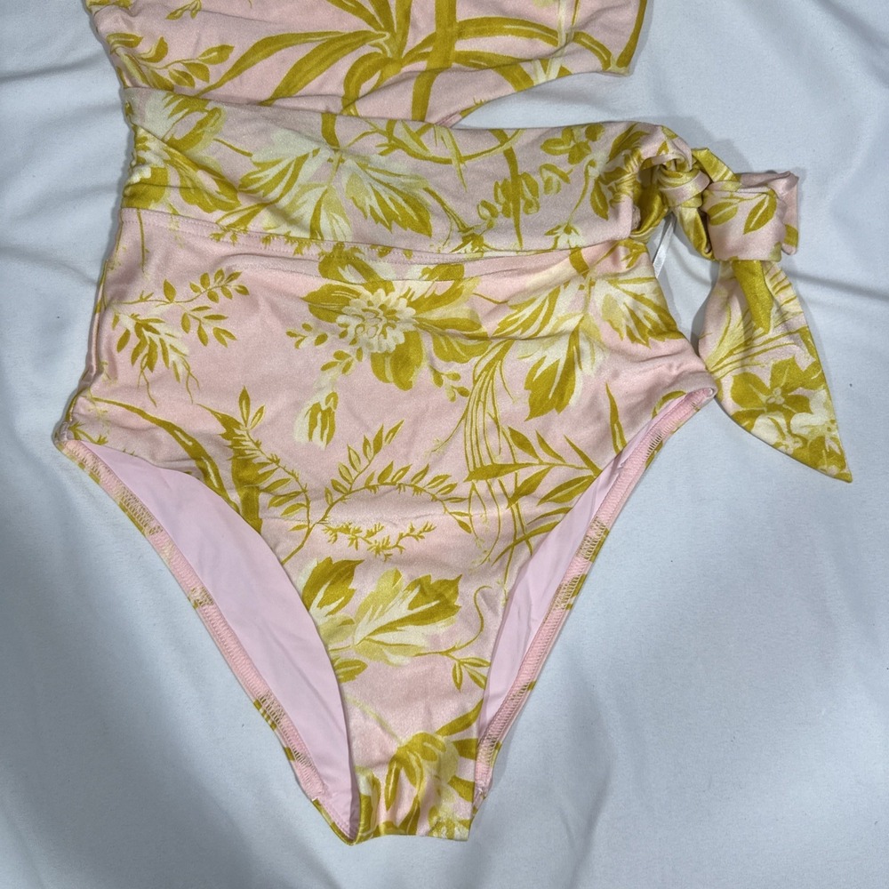NWT ZIMMERMANN [ 2-4 US ] Golden Floral Print Scarf Tie One-Piece Swimsuit U1934 - Picture 7 of 12